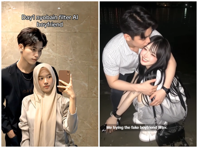 Kolase efek AI Pacar (TikTok)